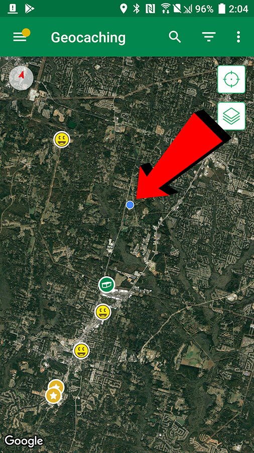 Showing current position on maps using a Samsung tablet without data