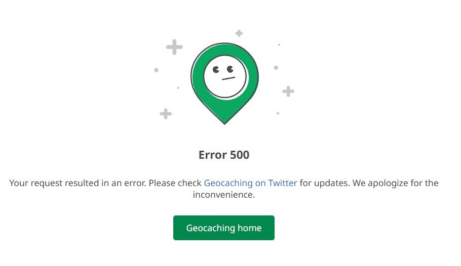 Error 500 code when updating payment info - Website - Geocaching Forums