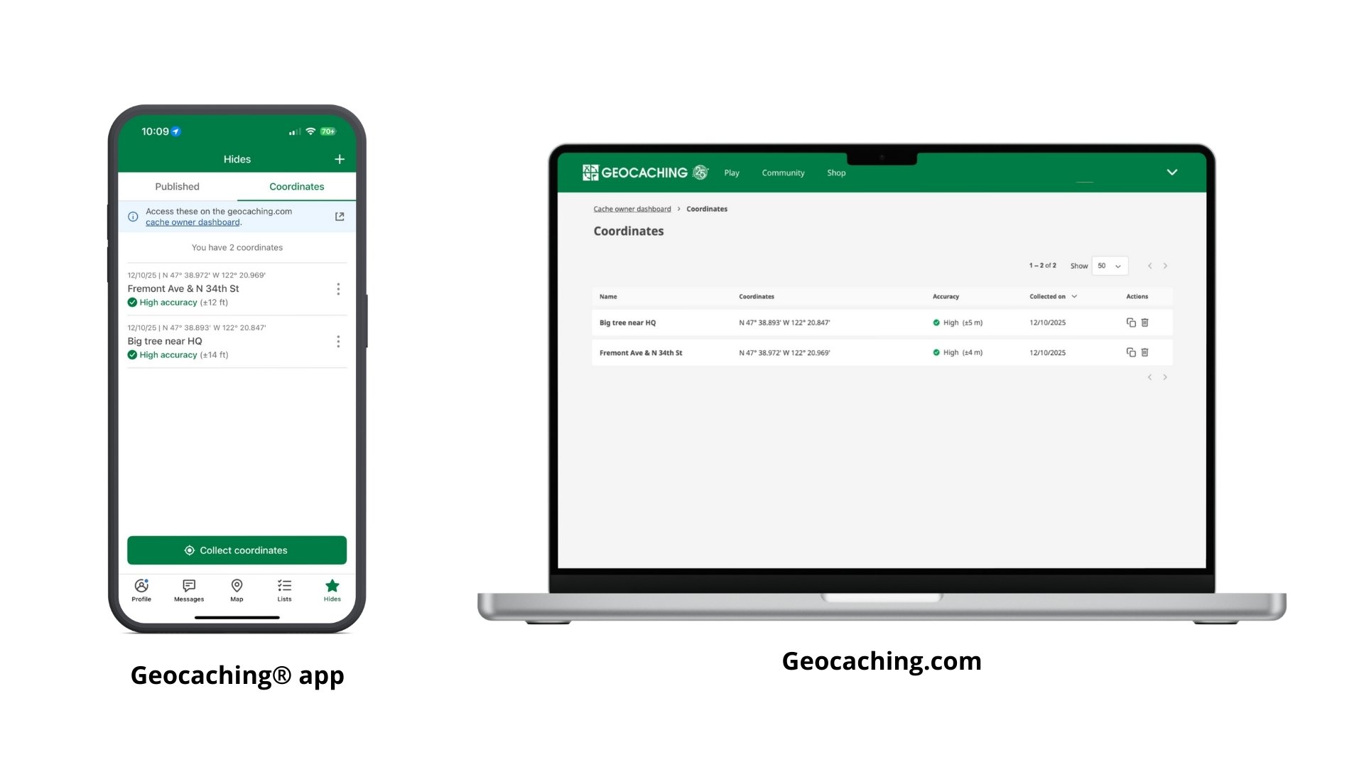 Release Notes (Website and Geocaching® app: Coordinate collector ...