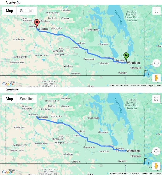 [Bug] Caching Along a Route / User Routes not allowing changes at set ...